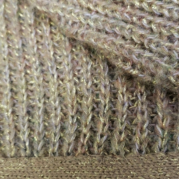 Cuddly Shrug Sweater Beige/Gold/Mauve O/S EUC - Picture 7 of 9
